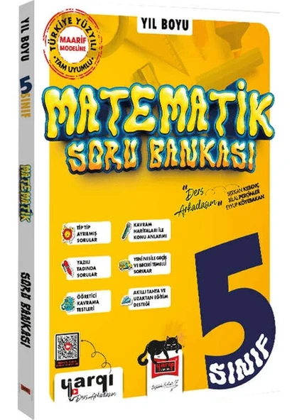 Yargı Yayınevi 5. Sınıf Matematik Yıl Boyu Soru Bankası ürün görseli 1