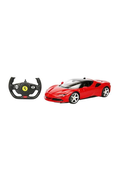 1:14 Ferrari SF90 Stradale Işıklı Uzaktan Kumandalı Araba 34 cm – Kırmızı Lisanslı RC Araç ürün görseli 1