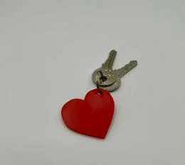 Kalp Anahtarlık – 3D Baskı Sevimli Kalp Şeklinde Anahtar Süsü (Cute Keychain) ürün görseli 1