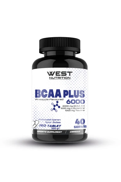 West Nutrition Bcaa Plus 6000 Glutamin 160 Tablet ürün görseli 1