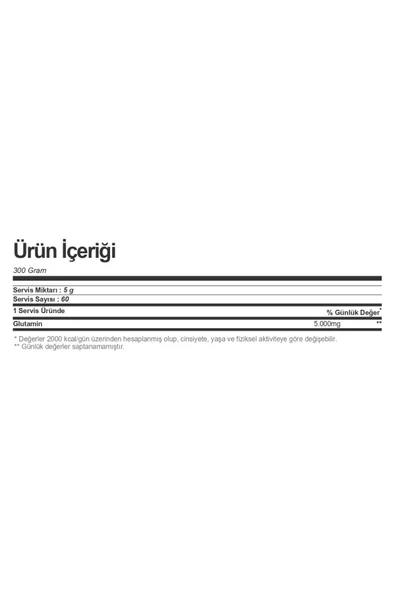 Nutrend L-glutamine Powder 300 gr Aromasız - Resim 2