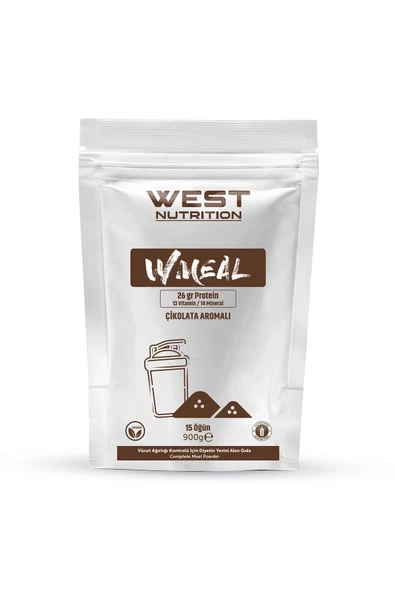 West Nutrition WMeal Proteinli Öğün Tozu 15 Öğün 900 gr Çikolata - Resim 2
