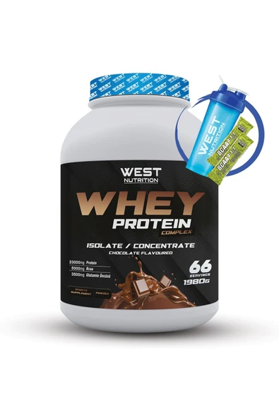 West Nutrition Whey Izole Konsantre Protein Tozu 66 Servis Çikolata 1980 gr ürün görseli 1
