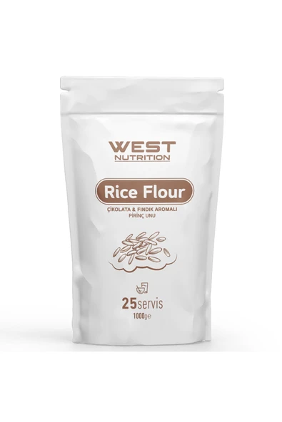 West Nutrition Pirinç Unu Rice Flour Çikolata&Fındık Aromalı 1000 gr ürün görseli 1
