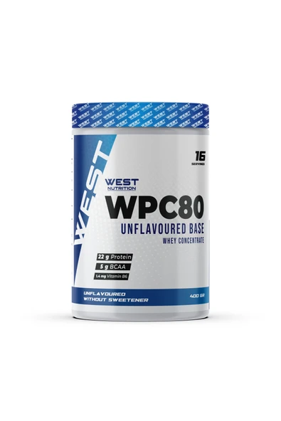 West Nutrition Saf Aromasız WPC80 400 gr 16 Servis ürün görseli 1
