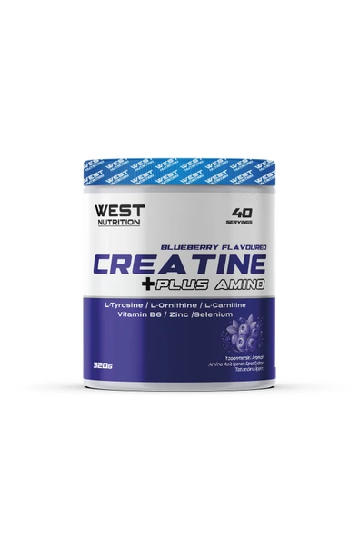 West Nutrition Kreatin Plus L-Tirozin L-Ornitin 320 gr Yabanmersini Aromalı ürün görseli 1