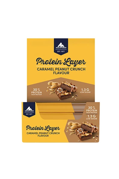 Multipower Protein Layer 50 Gr 18 Adet - Yer Fıstığı Karamel ürün görseli 1