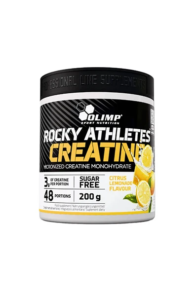 Olimp Rocky Athletes Creatine 200 Gr 48 Servis Limonata Aromalı ürün görseli 1