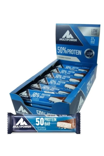 Multipower %50 Protein Bar 50 gr 20 Adet Çikolata-Hindistan Cevizi ürün görseli 1