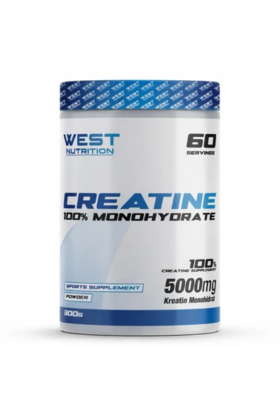 West Nutrition Kreatin ( Creatine Monohydrate ) 300 Gr 60 Servis Aromasız ürün görseli 1