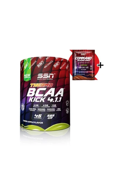 SSN Sports Style Nutrition Bcaa Thermo Kick 585 Gr(YEŞİL ELMA) Amino Asit ürün görseli 1