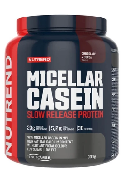 Nutrend Micellar Casein Kazein Süt Proteini 900 Gr 30 Servis Çikolata Aromalı ürün görseli 1