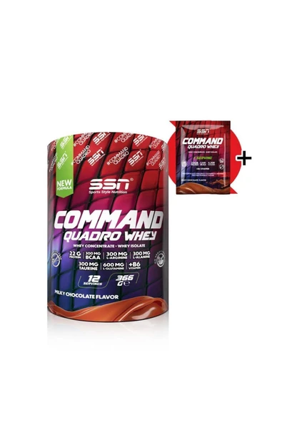 SSN Sports Style Nutrition Command Quadro Whey 366 Gr (çikolata) Protein Tozu ürün görseli 1