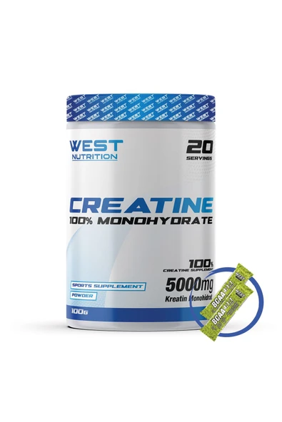 West Nutrition Kreatin Monohidrat Creatine 100 gr Aromasız ürün görseli 1