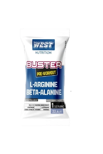 West Nutrition Buster Preworkout Tek Kullanımlık Saşe 22.4 Gram 1 Adet ürün görseli 1
