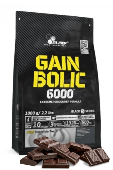 Olimp Gain Bolic 6000 1000gr Çikolata Aromalı - Karbonhidrat Gainer ürün görseli 1