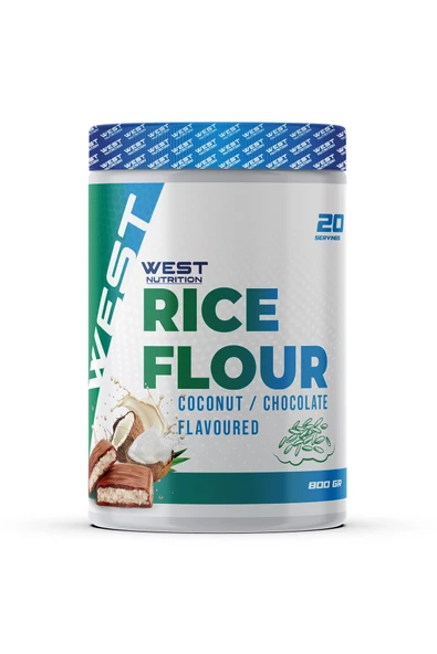 West Nutrition Pirinç Unu Rice Flour Hindistan Cevizi Çikolata Aromalı 800 gr ürün görseli 1