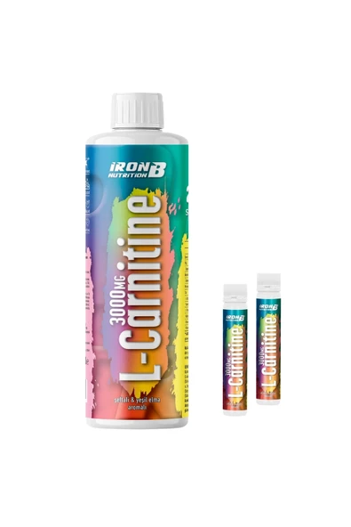 IronB Nutrition L-karnitin 500 ml 20 Servis Şeftali & Mango Aromalı ürün görseli 1