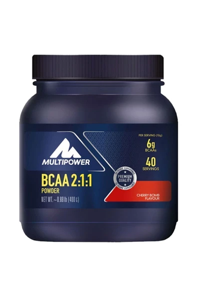 Multipower Bcaa Powder 400 Gr 40 Servis Kiraz Aromalı Amino Asit ürün görseli 1
