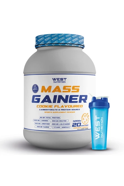 West Nutrition Mass Gainer Karbonhidrat Tozu 4 kg Kurabiye Aromalı ürün görseli 1