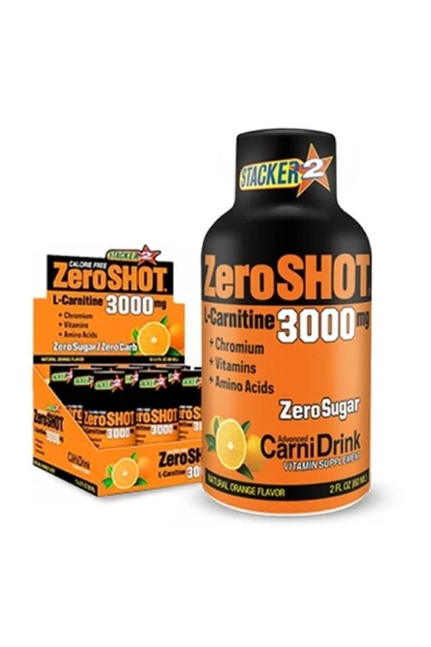 Zero Shot L Karnitin Portakal Aromalı 12×60 ml 3000 Mg L- Carnitine ürün görseli 1