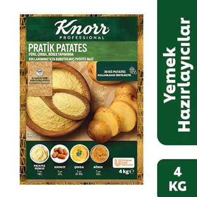 Knorr Pratik Patates Püresi 4 KG Profesyonel Hazır Püre ürün görseli 1