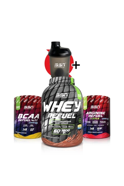 SSN Sports Style Nutrition Büyüme Kombinasyonu 3 (Whey Refuel + Arginine Powder + Bcaa ) ürün görseli 1
