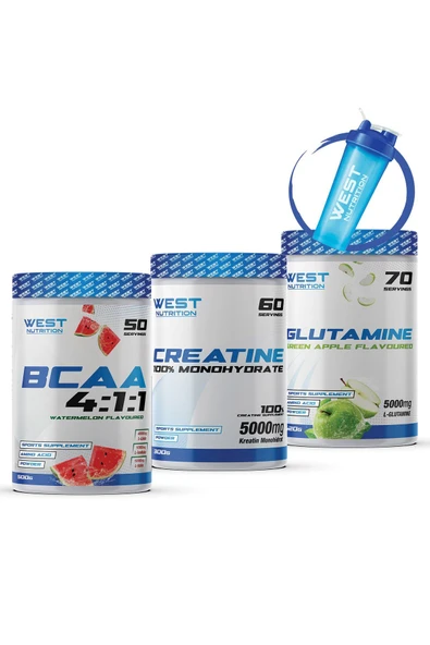 West Nutrition Bcaa L-glutamin Kreatin Monohidrat Paketi ürün görseli 1