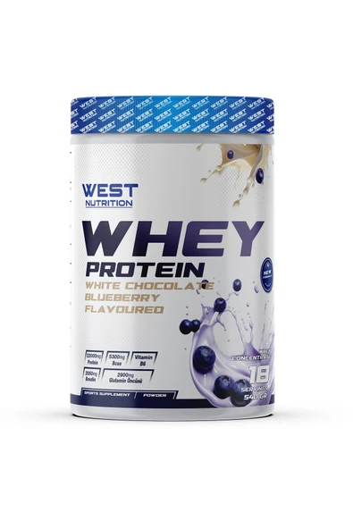 West Nutrition Whey Protein Tozu 540 gr 18 Servis Yabanmersini & Beyaz Çikolata Aromalı ürün görseli 1