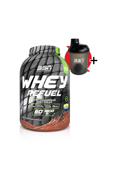SSN Sports Style Nutrition Whey Refuel 1800 gr (çikolata ) Protein Tozu ürün görseli 1