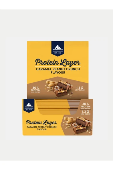Multipower Protein Layer Yerfıstıklı & Karemelli Bar 18 Adet ürün görseli 1