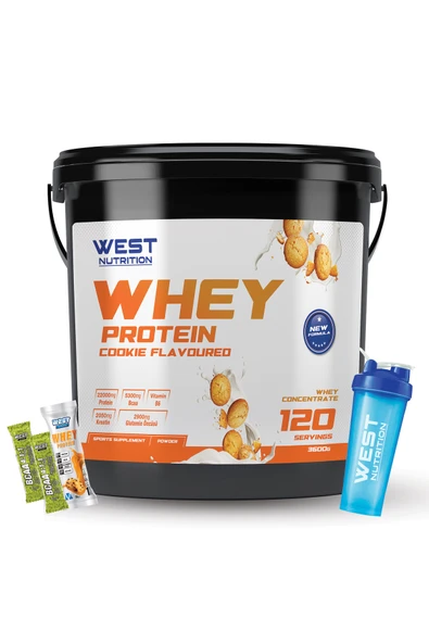 West Nutrition Kurabiye Aromalı Whey Protein Tozu 3600 gr 120 Servis ürün görseli 1