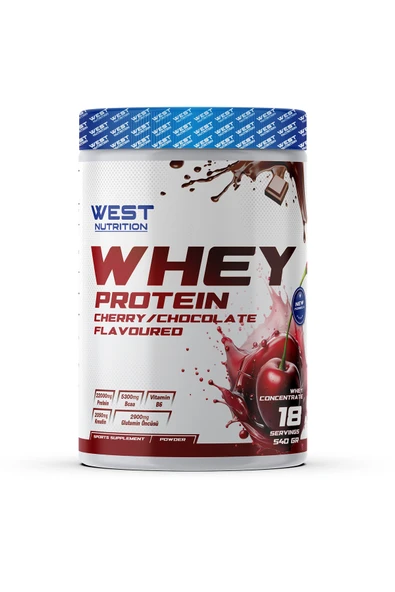 West Nutrition Whey Protein Tozu 540 gr 18 Servis Vişne & Çikolata Aromalı ürün görseli 1