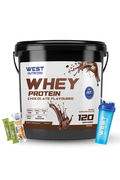 West Nutrition Whey Protein Tozu 3600 gr 120 Servis Çikolata Aromalı ürün görseli 1
