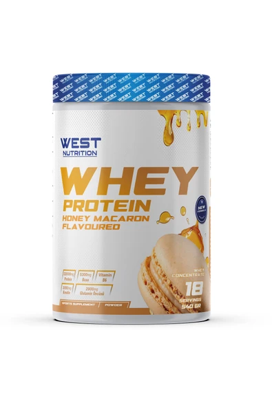 West Nutrition Whey Protein Tozu 540 gr 18 Servis Bal & Badem Makaron Aromalı ürün görseli 1