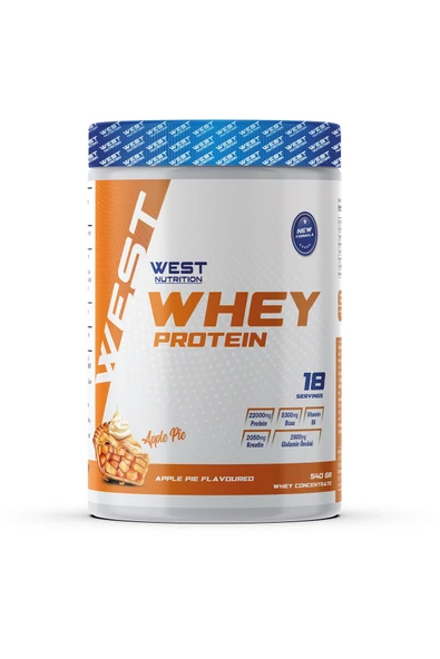West Nutrition Whey Protein Tozu 540 gr 18 Servis Apple Pie Elmalı Turta Aromalı ürün görseli 1