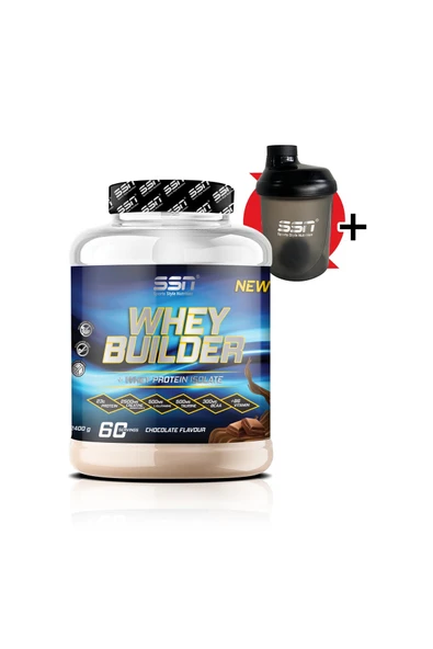 SSN Sports Style Nutrition Whey Builder 2400 gr (ÇİKOLATA) Protein Tozu ürün görseli 1