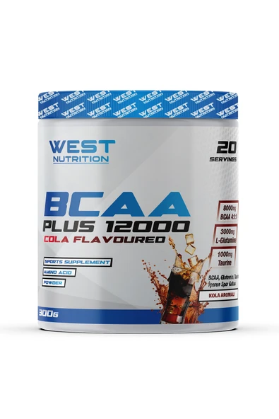 West Nutrition Bcaa Plus 12000 L-Glutamin Taurin 300 gr Kola ürün görseli 1