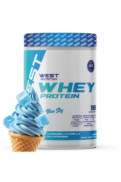 West Nutrition Whey Protein Tozu 540 gr 18 Servis İtalyan Karameli Aromalı ürün görseli 1