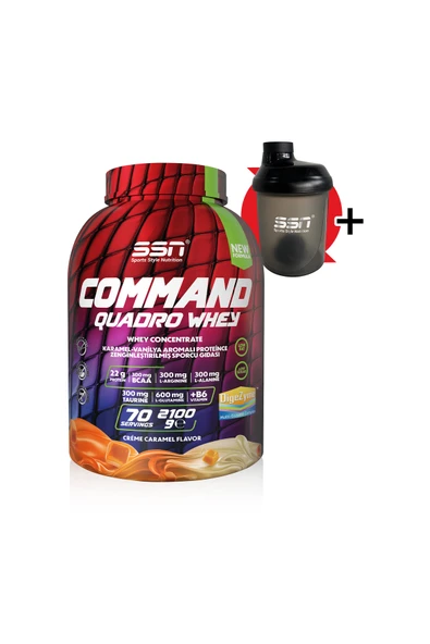 SSN Sports Style Nutrition Command Quadro Whey 2100Gr (Creme Caramel) Protein Tozu ürün görseli 1