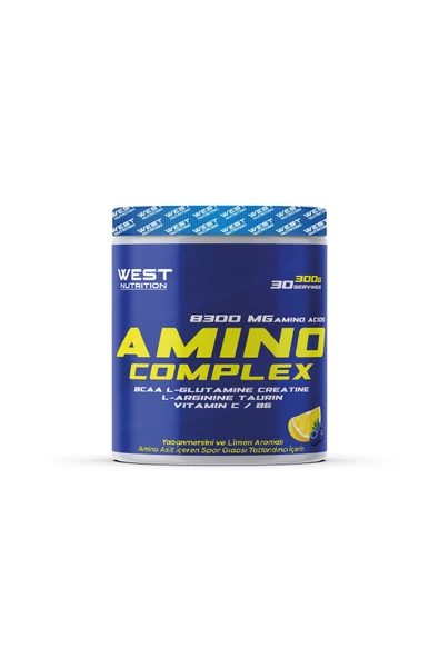 West Nutrition Amino Asit Complex BCAA L-Glutamin Kreatin l-Arjinin Toz 300 gr 30 Sservis ürün görseli 1