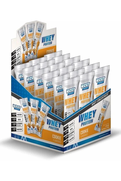 West Nutrition Whey Protein Şase 18 Servis - Kurabiye ürün görseli 1
