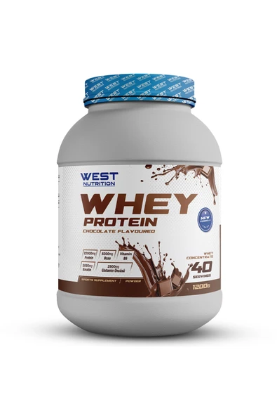 West Nutrition Protein Tozu 1200 gr 40 Servis Çikolata Aromalı ürün görseli 1