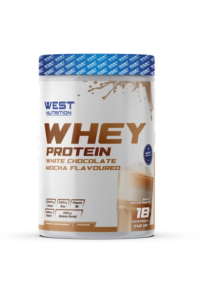 West Nutrition Whey Protein Tozu 540 gr 18 Servis White Chocolate Mocha ürün görseli 1