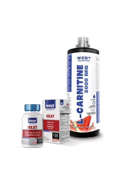 West Nutrition L-karnitin 1000 ml Karpuz Heat Garsiniya Yeşil Çay 120 Tablet ürün görseli 1
