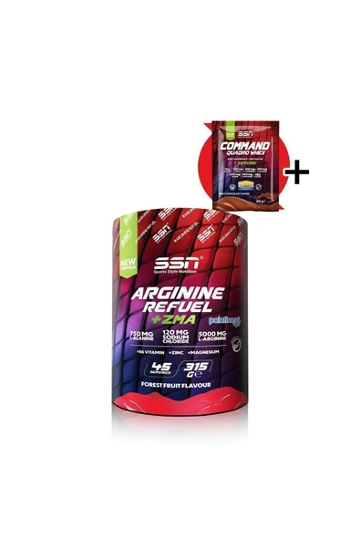 SSN Sports Style Nutrition Arginine Refuel Zma 315 Gr(ORMAN MEYVE) Amino Asit ürün görseli 1