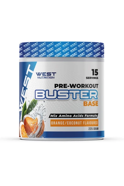 West Nutrition Buster Preworkout 15 Servis 225 gr Portakal&Hindistan Cevizi Aromalı ürün görseli 1