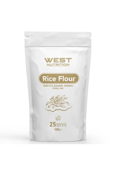 West Nutrition Pirinç Unu Rice Flour Vanilya&Karamel Aromalı 1000 gr ürün görseli 1