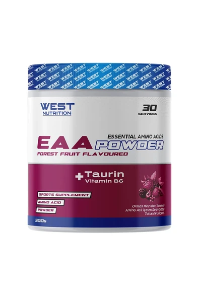 West Nutrition EAA Esansiyel Amino Asitler 300 gr 30 Servis Orman Meyveleri Aromalı ürün görseli 1