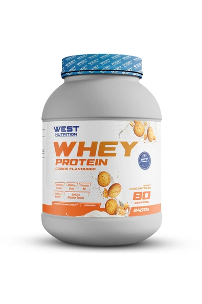 West Nutrition Whey Protein Tozu 2400 gr 80 Servis Kurabiye Aromalı ürün görseli 1
